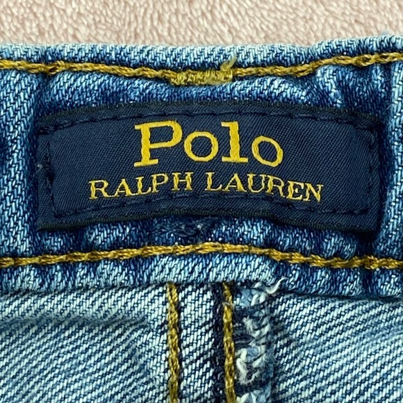 Polo Ralph Lauren Jeans Girls 3T Astor Slim Boyfriend Blue Jeans Logo Print - Picture 4 of 10